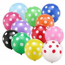 Polka Dot Balloons Mixed x5